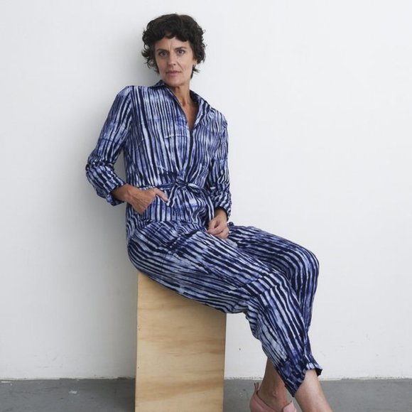 Osei-Duro Fuga Jumpsuit. 100% Cotton Hand Dyed, Batiked. - Picture 3 of 8